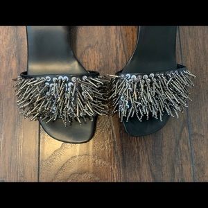 Zara slide heels with beading